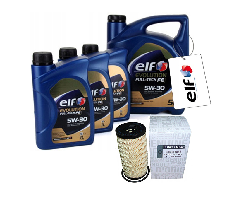 8L elf Evolution Full-Tech FE 5W30 + HENGST Ölfilter NISSAN OPEL RENAULT  2.0-2.5 DIESEL 